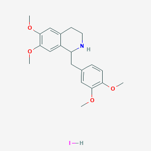 molecular formula C20H26INO4 B7955804 1-[(3,4-Dimethoxyphenyl)methyl]-6,7-dimethoxy-1,2,3,4-tetrahydroisoquinoline;hydroiodide 