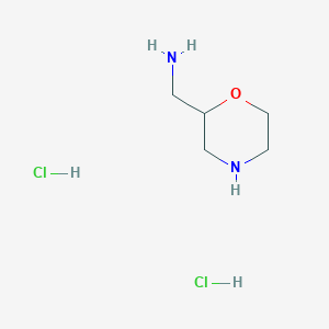molecular formula C5H14Cl2N2O B7955830 1-Morpholin-2-ylmethanamine dihydrochloride 