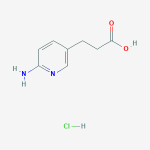 molecular formula C8H11ClN2O2 B7955891 3-(6-Aminopyridin-3-yl)propanoic acid hydrochloride CAS No. 1713163-49-5