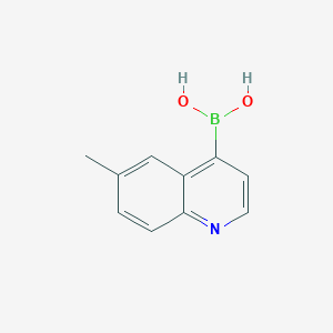molecular formula C10H10BNO2 B7955909 (6-Methylquinolin-4-yl)boronic acid 