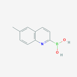 molecular formula C10H10BNO2 B7955930 (6-Methylquinolin-2-yl)boronic acid 