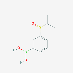 molecular formula C9H13BO3S B7955951 [3-(Propane-2-sulfinyl)phenyl]boronic acid 