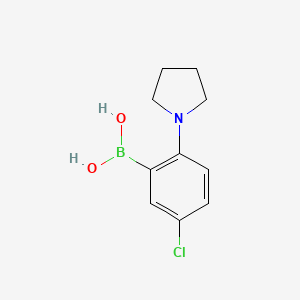 [5-Chloro-2-(pyrrolidin-1-yl)phenyl]boronic acid