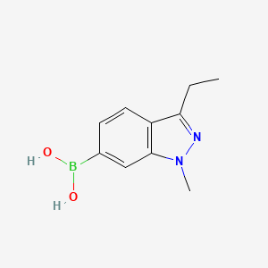 molecular formula C10H13BN2O2 B7956019 (3-Ethyl-1-methylindazol-6-yl)boronic acid 
