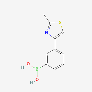 molecular formula C10H10BNO2S B7956043 [3-(2-Methyl-1,3-thiazol-4-yl)phenyl]boronic acid 