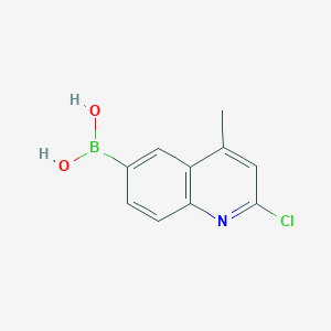molecular formula C10H9BClNO2 B7956060 (2-Chloro-4-methylquinolin-6-yl)boronic acid 