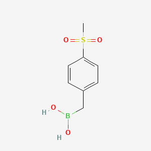molecular formula C8H11BO4S B7956074 [(4-Methanesulfonylphenyl)methyl]boronic acid 