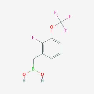 molecular formula C8H7BF4O3 B7956096 {[2-Fluoro-3-(trifluoromethoxy)phenyl]methyl}boronic acid 