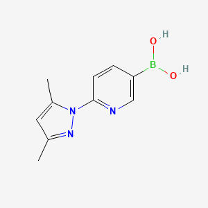 molecular formula C10H12BN3O2 B7956111 [6-(3,5-Dimethylpyrazol-1-yl)pyridin-3-yl]boronic acid 