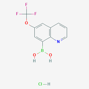 [6-(Trifluoromethoxy)quinolin-8-yl]boronic acid hydrochloride