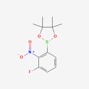 2-(3-Fluoro-2-nitrophenyl)-4,4,5,5-tetramethyl-1,3,2-dioxaborolane