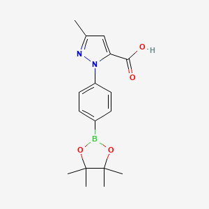 5-Methyl-2-[4-(tetramethyl-1,3,2-dioxaborolan-2-yl)phenyl]pyrazole-3-carboxylic acid