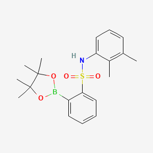 molecular formula C20H26BNO4S B7956575 N-(2,3-Dimethylphenyl)-2-(tetramethyl-1,3,2-dioxaborolan-2-yl)benzenesulfonamide 