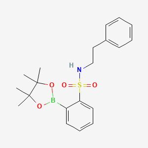molecular formula C20H26BNO4S B7956577 N-(2-Phenylethyl)-2-(tetramethyl-1,3,2-dioxaborolan-2-yl)benzenesulfonamide 