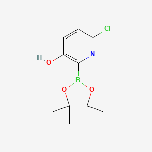 6-Chloro-2-(tetramethyl-1,3,2-dioxaborolan-2-yl)pyridin-3-ol