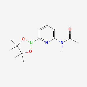 molecular formula C14H21BN2O3 B7956935 N-Methyl-N-[6-(tetramethyl-1,3,2-dioxaborolan-2-yl)pyridin-2-yl]acetamide 
