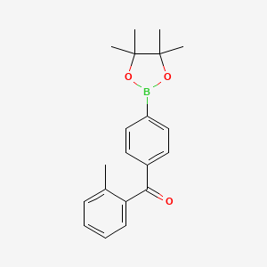 4,4,5,5-Tetramethyl-2-{4-[(2-methylphenyl)carbonyl]phenyl}-1,3,2-dioxaborolane