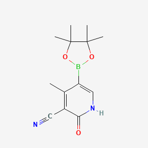 2-Hydroxy-4-methyl-5-(tetramethyl-1,3,2-dioxaborolan-2-yl)pyridine-3-carbonitrile