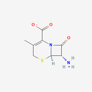 molecular formula C8H10N2O3S B7957142 (6R,7S)-7-azaniumyl-3-methyl-8-oxo-5-thia-1-azabicyclo[4.2.0]oct-2-ene-2-carboxylate 