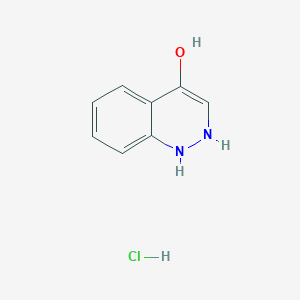 molecular formula C8H9ClN2O B7957144 1,2-Dihydrocinnolin-4-OL hydrochloride 