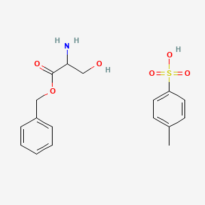 molecular formula C17H21NO6S B7957215 Benzyl 2-amino-3-hydroxypropanoate 4-methylbenzenesulfonate CAS No. 1738-79-0