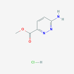 molecular formula C6H8ClN3O2 B7957244 Methyl 3-aminopyridazine-6-carboxylate hydrochloride 