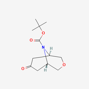 molecular formula C12H19NO4 B7957263 9-Boc-3-oxa-9-azabicyclo[3.3.1]nonan-7-one 