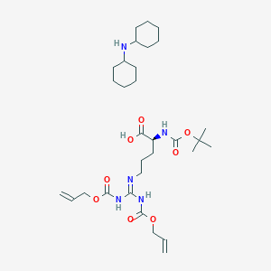 molecular formula C31H53N5O8 B7957272 Boc-L-arg(alloc)2-OH dcha 