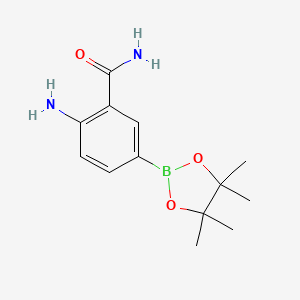 2-Amino-5-(tetramethyl-1,3,2-dioxaborolan-2-yl)benzamide