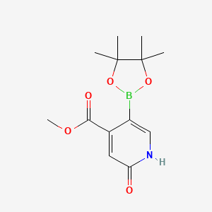 Methyl 2-hydroxy-5-(tetramethyl-1,3,2-dioxaborolan-2-yl)pyridine-4-carboxylate