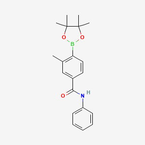 3-Methyl-n-phenyl-4-(tetramethyl-1,3,2-dioxaborolan-2-yl)benzamide