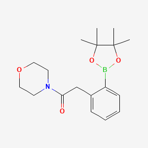 1-(Morpholin-4-yl)-2-[2-(tetramethyl-1,3,2-dioxaborolan-2-yl)phenyl]ethan-1-one