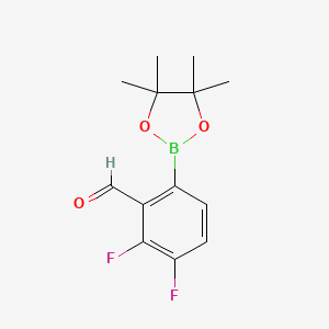 molecular formula C13H15BF2O3 B7958019 3,4-Difluoro-2-formylphenylboronic acid pinacol ester 