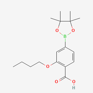 2-Butoxy-4-(tetramethyl-1,3,2-dioxaborolan-2-yl)benzoic acid