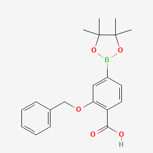 2-(Benzyloxy)-4-(tetramethyl-1,3,2-dioxaborolan-2-yl)benzoic acid