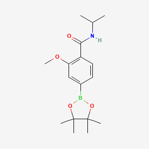 2-Methoxy-n-(propan-2-yl)-4-(tetramethyl-1,3,2-dioxaborolan-2-yl)benzamide