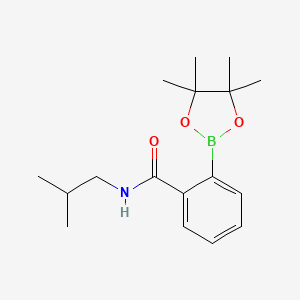 N-(2-Methylpropyl)-2-(tetramethyl-1,3,2-dioxaborolan-2-yl)benzamide