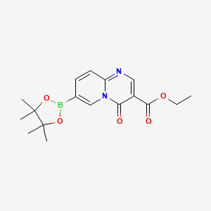 molecular formula C17H21BN2O5 B7958425 Ethyl 4-oxo-7-(tetramethyl-1,3,2-dioxaborolan-2-yl)pyrido[1,2-a]pyrimidine-3-carboxylate 
