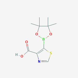 molecular formula C10H14BNO4S B7958462 5-(Tetramethyl-1,3,2-dioxaborolan-2-yl)-1,3-thiazole-4-carboxylic acid 