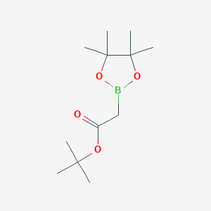 molecular formula C12H23BO4 B7958610 Tert-butyl 2-(4,4,5,5-tetramethyl-1,3,2-dioxaborolan-2-yl)acetate 