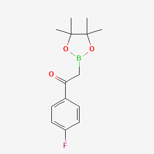 molecular formula C14H18BFO3 B7958755 1-(4'-Fluorophenyl)ethanone-2-boronic acid pinacol ester 