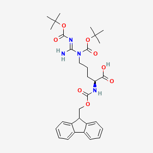 molecular formula C31H40N4O8 B7959066 N-alpha-(9-Fluorenylmethyloxycarbonyl)-N',N''-bis-tert-butyloxycarbonyl-L-arginine 