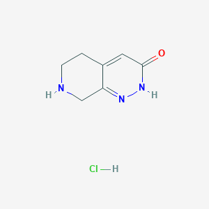 molecular formula C7H10ClN3O B7959099 5,6,7,8-Tetrahydropyrido[3,4-c]pyridazin-3-ol HCl 