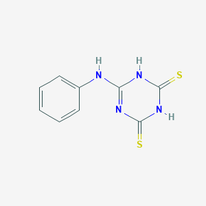 B079591 6-(Phenylamino)-1,3,5-triazine-2,4-dithiol CAS No. 13733-91-0