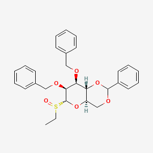 molecular formula C29H32O6S B7959136 Ethyl 2,3-di-o-benzyl-4,6-o-benzylidene-1-deoxy-1-thio-a-d-mannopyranoside s-oxide 