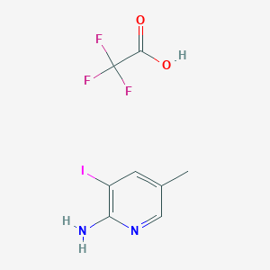 molecular formula C8H8F3IN2O2 B7959165 3-Iodo-5-methylpyridin-2-amine 2,2,2-trifluoroacetate 