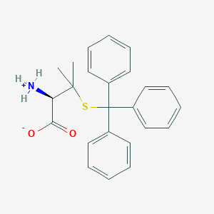 (2R)-2-azaniumyl-3-methyl-3-tritylsulfanylbutanoate