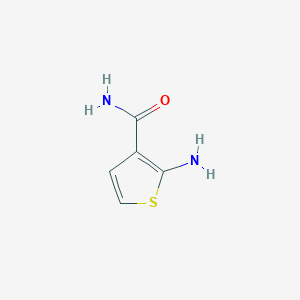 molecular formula C5H6N2OS B079593 2-氨基噻吩-3-甲酰胺 CAS No. 14080-51-4
