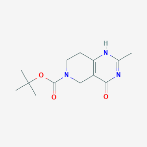 molecular formula C13H19N3O3 B7959302 tert-butyl 2-methyl-4-oxo-1,5,7,8-tetrahydropyrido[4,3-d]pyrimidine-6-carboxylate 