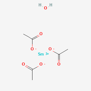 molecular formula C6H11O7Sm B7959305 乙酸钐，水合物 